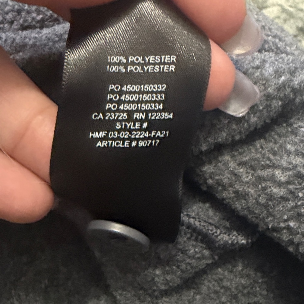 TNA Gray Button-Up Fleece Shirt Jacket - Picture 3 of 3